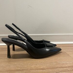 Tony Bianco Black Pointed Toe Heels